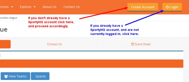 Logging into to SportyHQ
