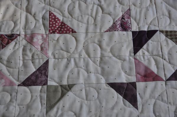 Close up of the blocks in the Confetti quilt.