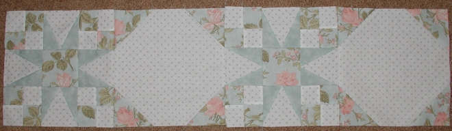 Strip of Tennessee Waltz quilt completed during class 2008.10.11.