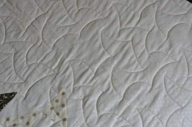 The backing fabric for the round & round quilt.