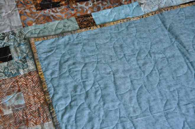 The blue backing fafric used for Sugar & Spice.