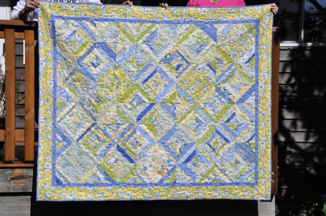 A shot of only the quilt, StrataVarious quilt.