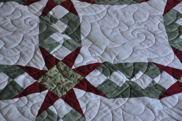 a closer look at the quilt pattern
