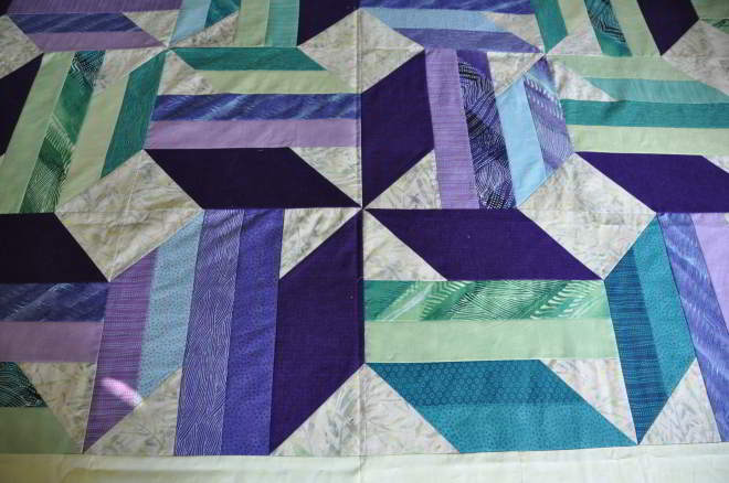A shot of the one of the 'whirling' blocks.